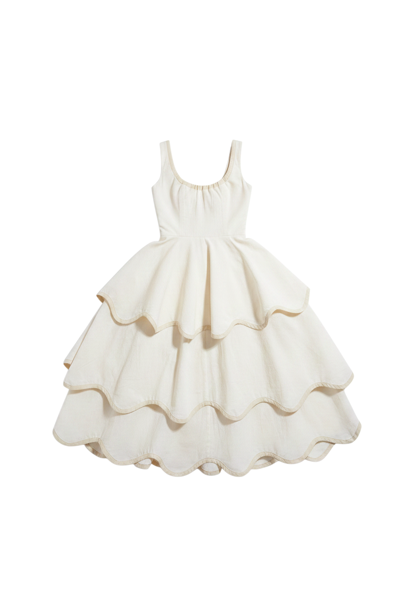 The Millie Dress in Natural- PREORDER – Alli Marye