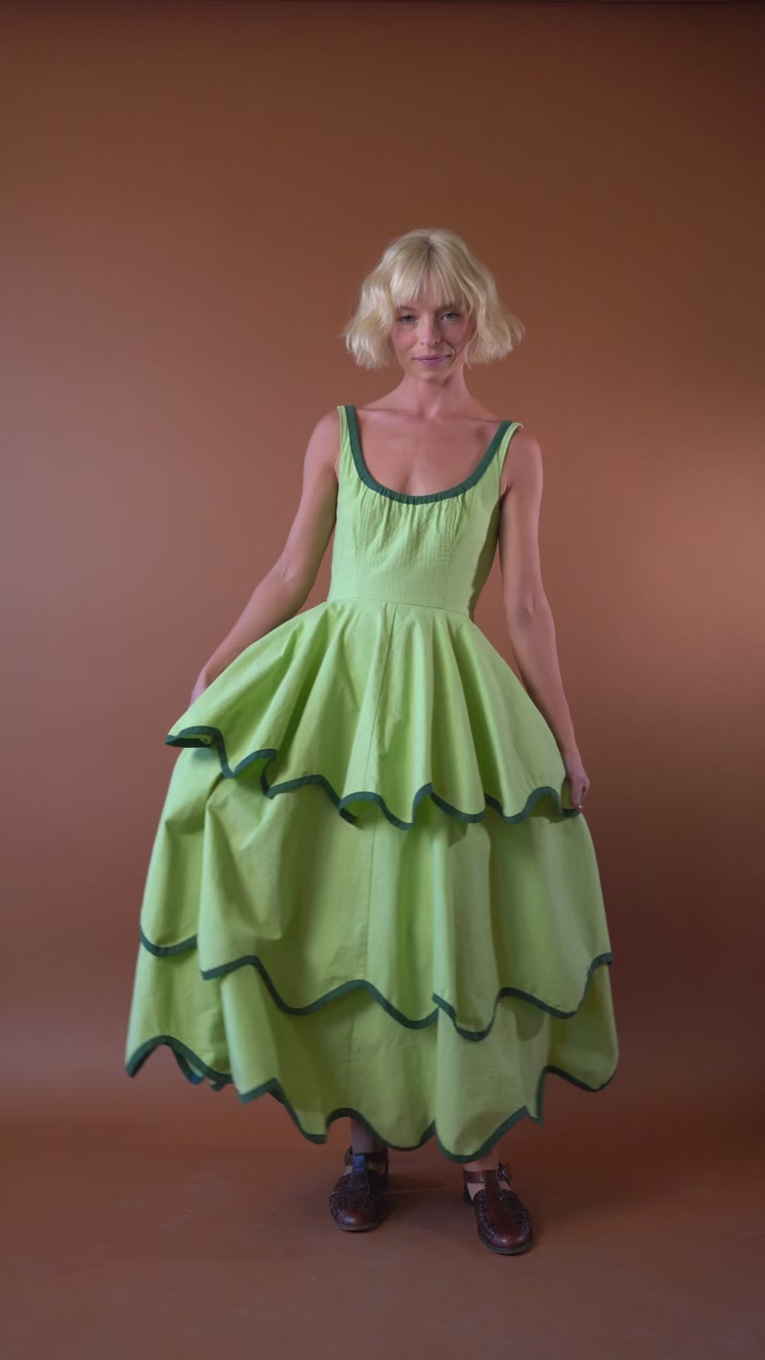 The Millie Dress in Matcha – Alli Marye