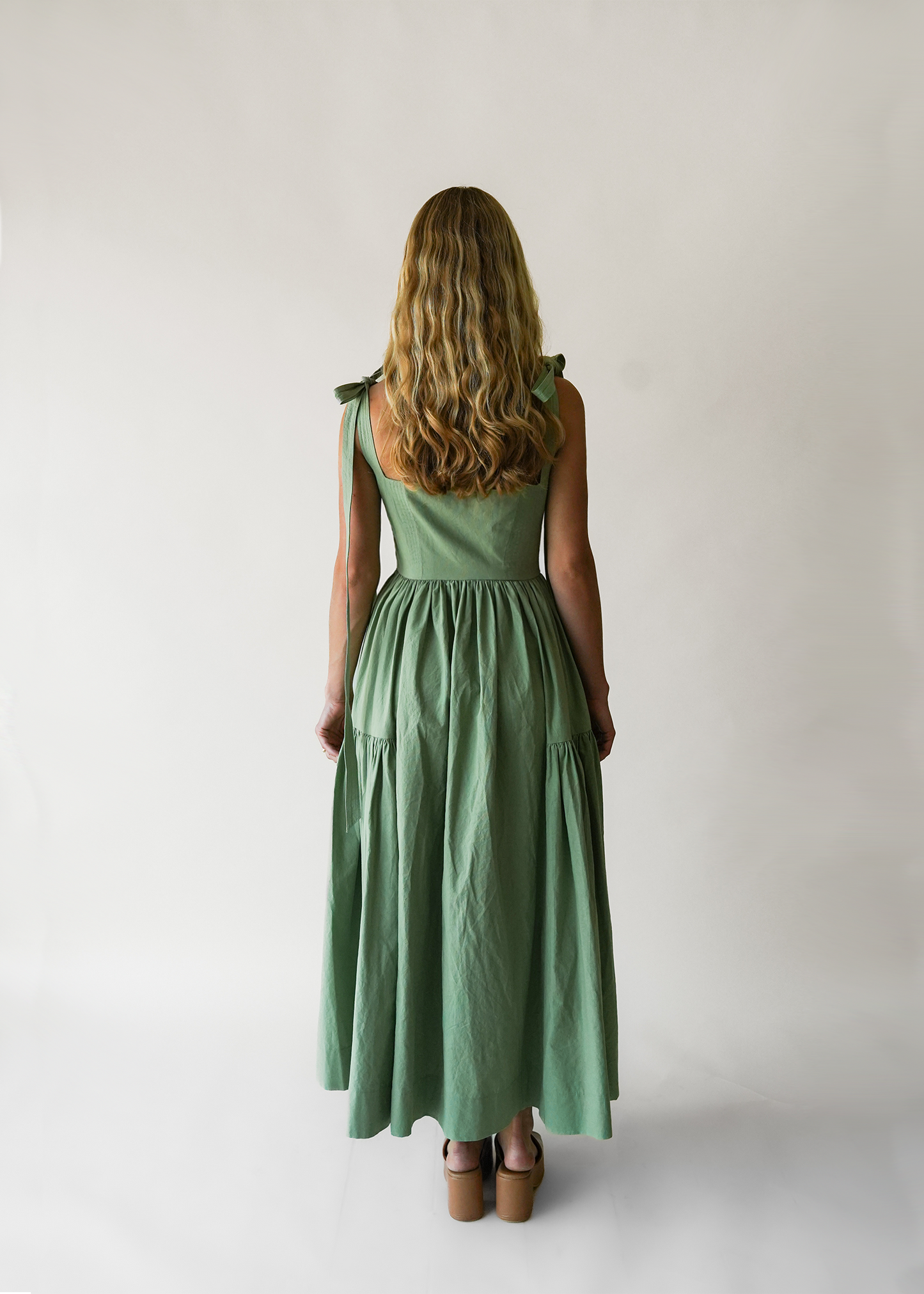 The Cozette Dress in Juniper