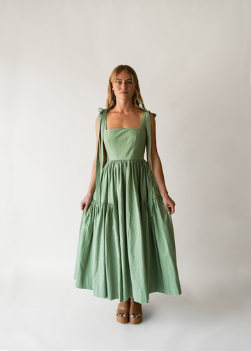 The Cozette Dress in Juniper