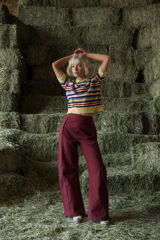 Caroline Sweater in Vintage Stripe