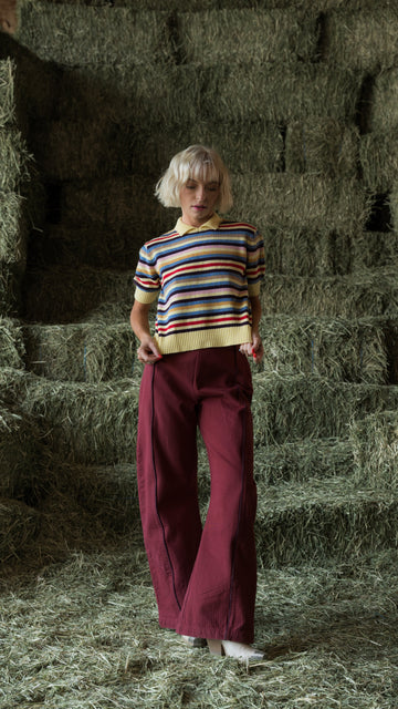 Caroline Sweater in Vintage Stripe