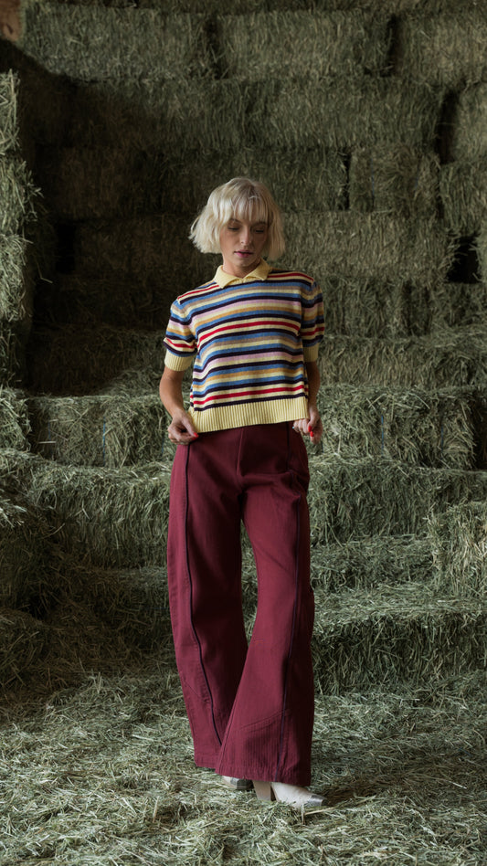 Caroline Sweater in Vintage Stripe