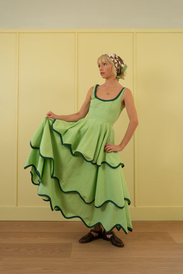 The Millie Dress in Matcha - PREORDER