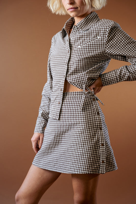 The Felicity Skort in Gingham - PREORDER
