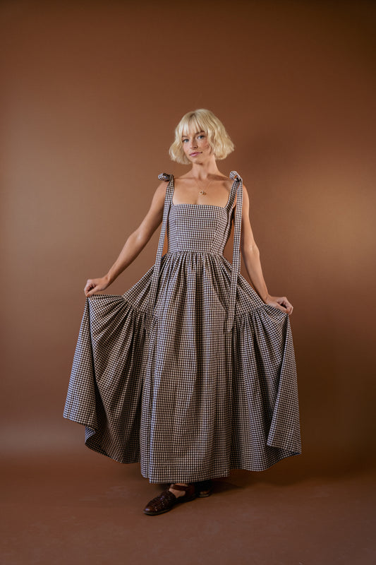 The Cozette Dress in Gingham-PREORDER