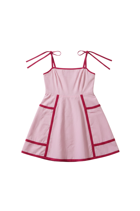 The Jane Dress in Pink Bloom & Berry Cloth