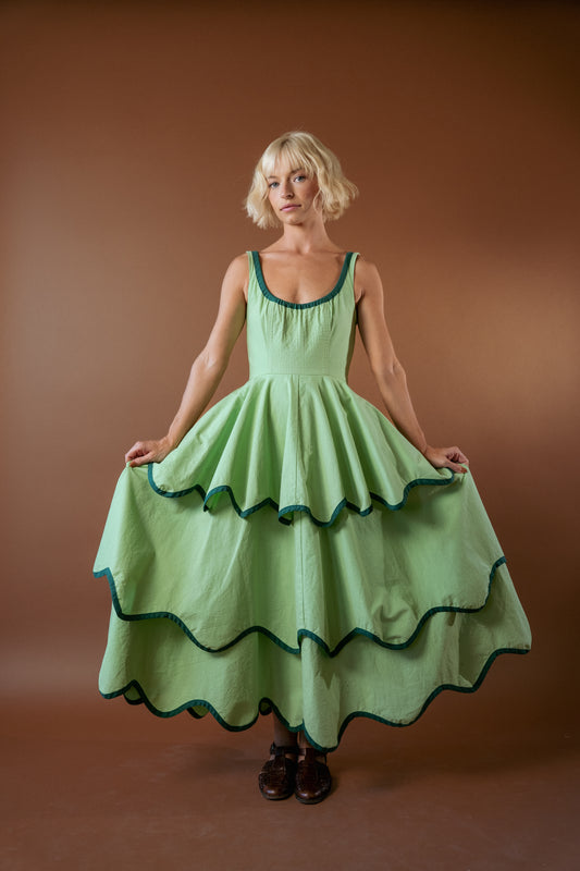 The Millie Dress in Matcha