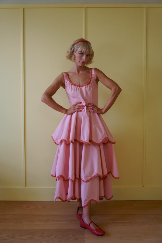 The Millie Dress in Pink Bloom