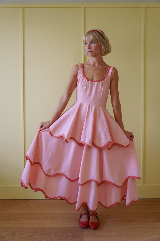 The Millie Dress in Pink Bloom