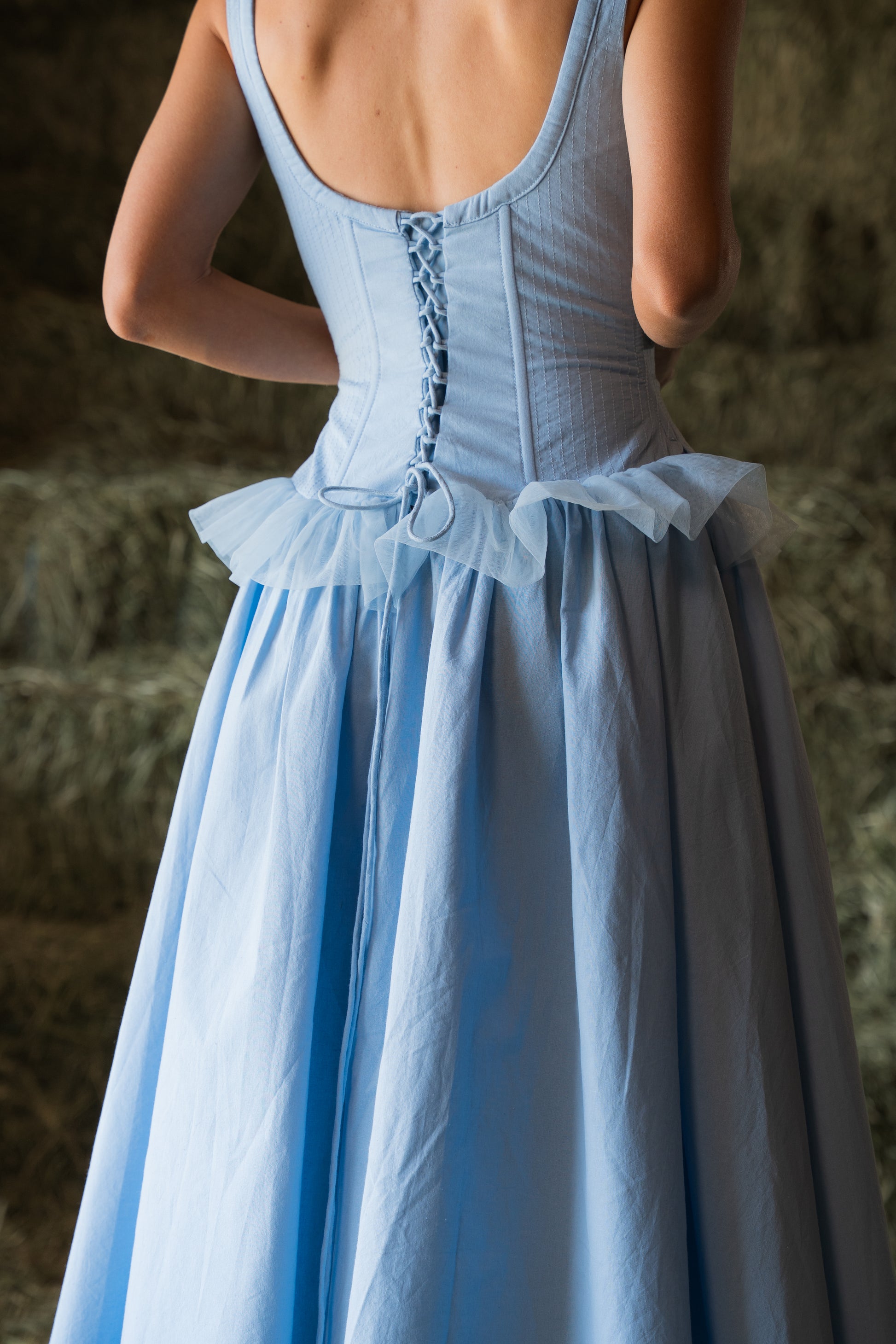 The Ella Dress in Sky Blue