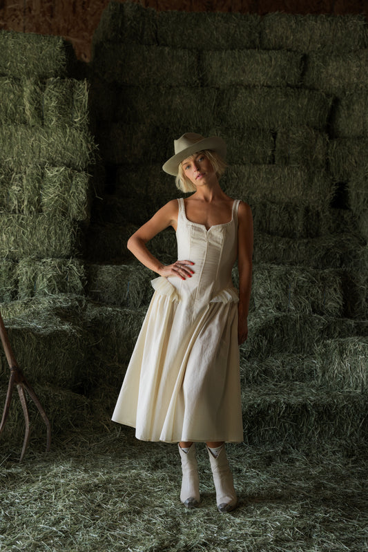 The Ella Dress in Natural
