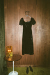 The Lola Dress in Black Silk Velvet - PREORDER