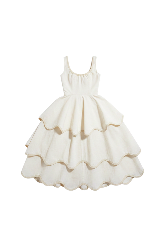 The Millie Dress in Natural