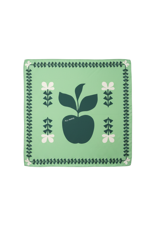 The Apple Blossom Silk Scarf