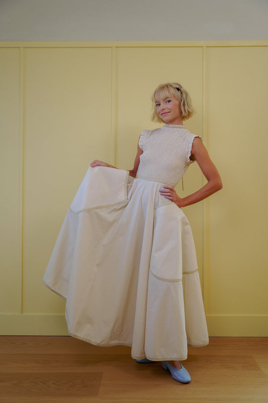 The Margot Dress in Natural PRESALE