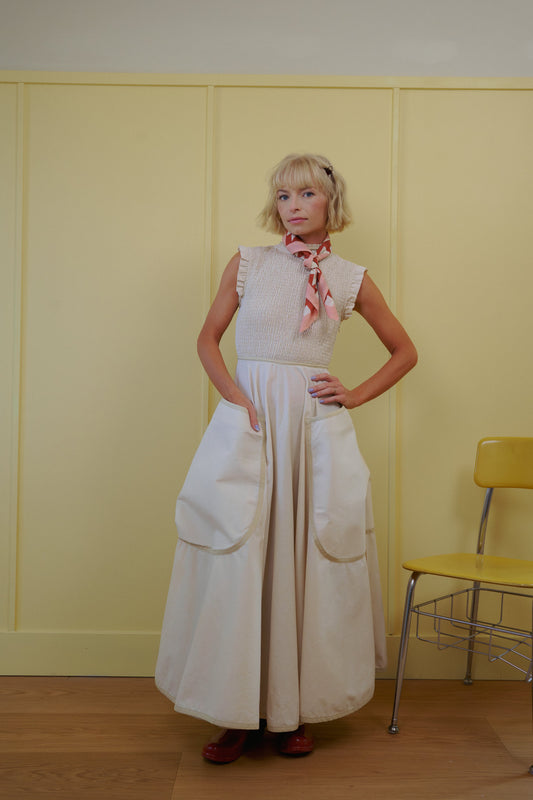 The Margot Dress in Natural PRESALE