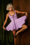 The Millie Mini Dress in Purple - PREORDER