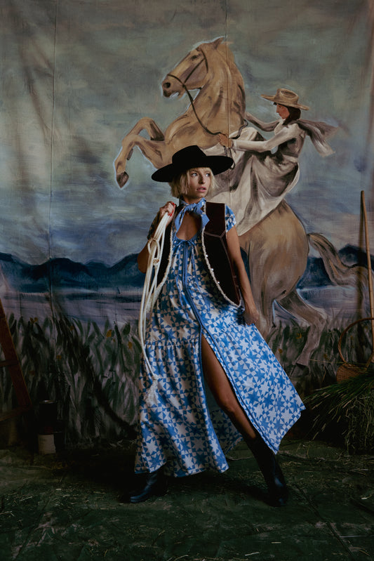 Penelope Dress in Lone Star Blue