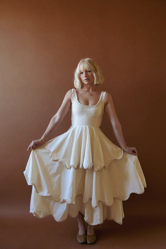 The Millie Dress in Natural - PREORDER ONLY
