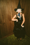 The Millie Dress in Black Silk Velvet - PREORDER