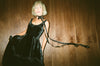 The Millie Dress in Black Silk Velvet - PREORDER