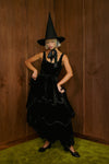 The Millie Dress in Black Silk Velvet - PREORDER